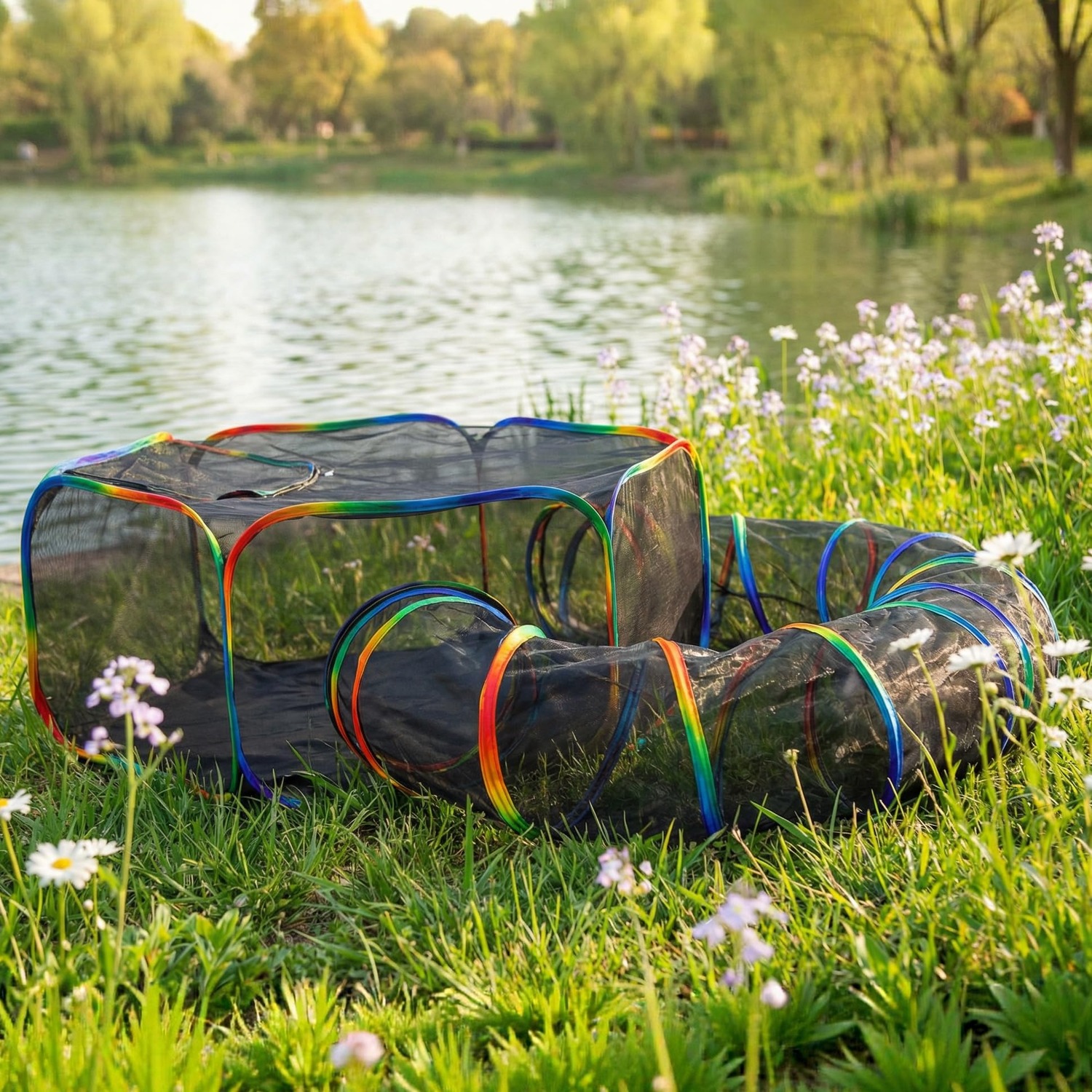 Cat Tent and Tunnel Outdoor Enclosure Set: image 8