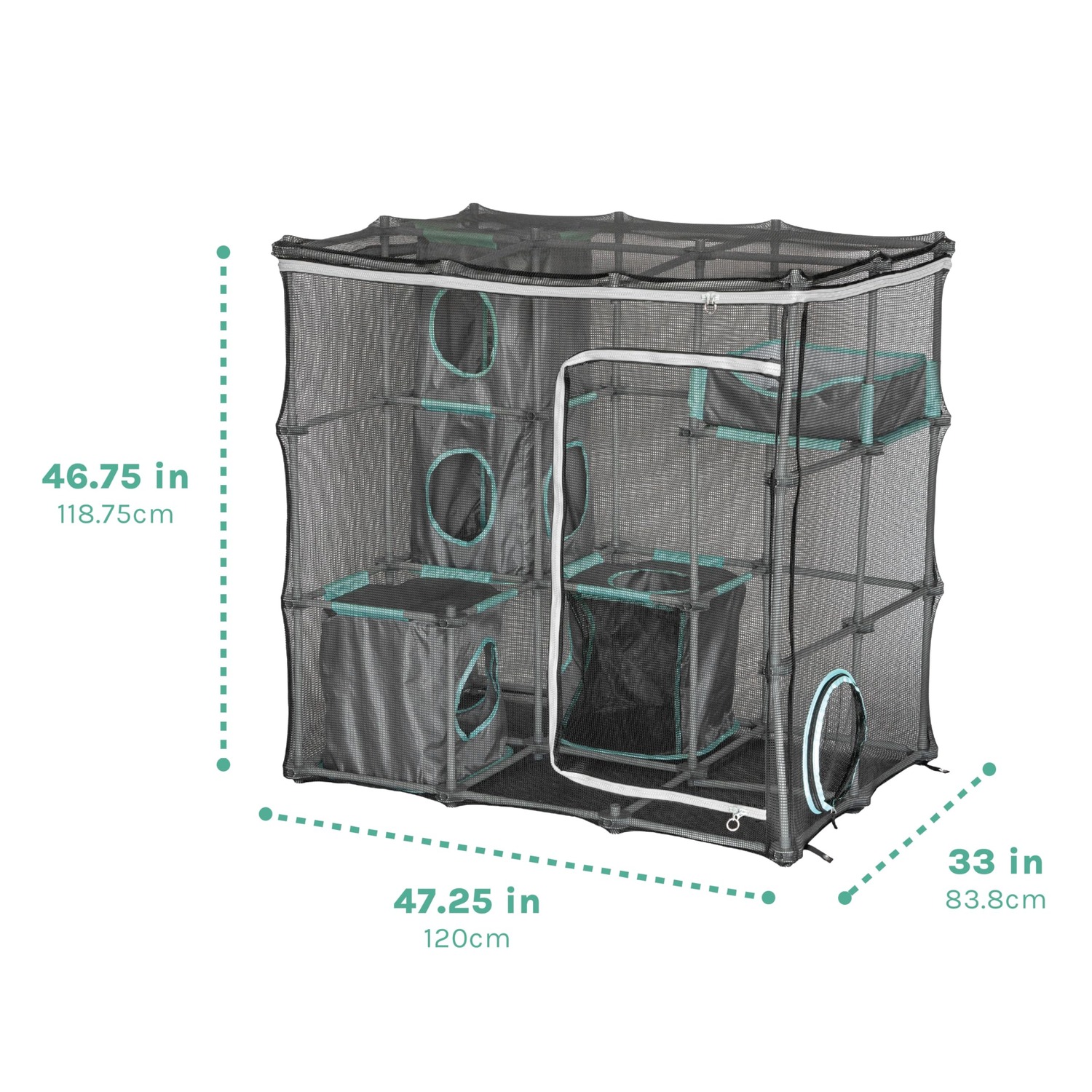 Kitty City Outdoor Mega Catio Kit with Tunnel Port: image 4