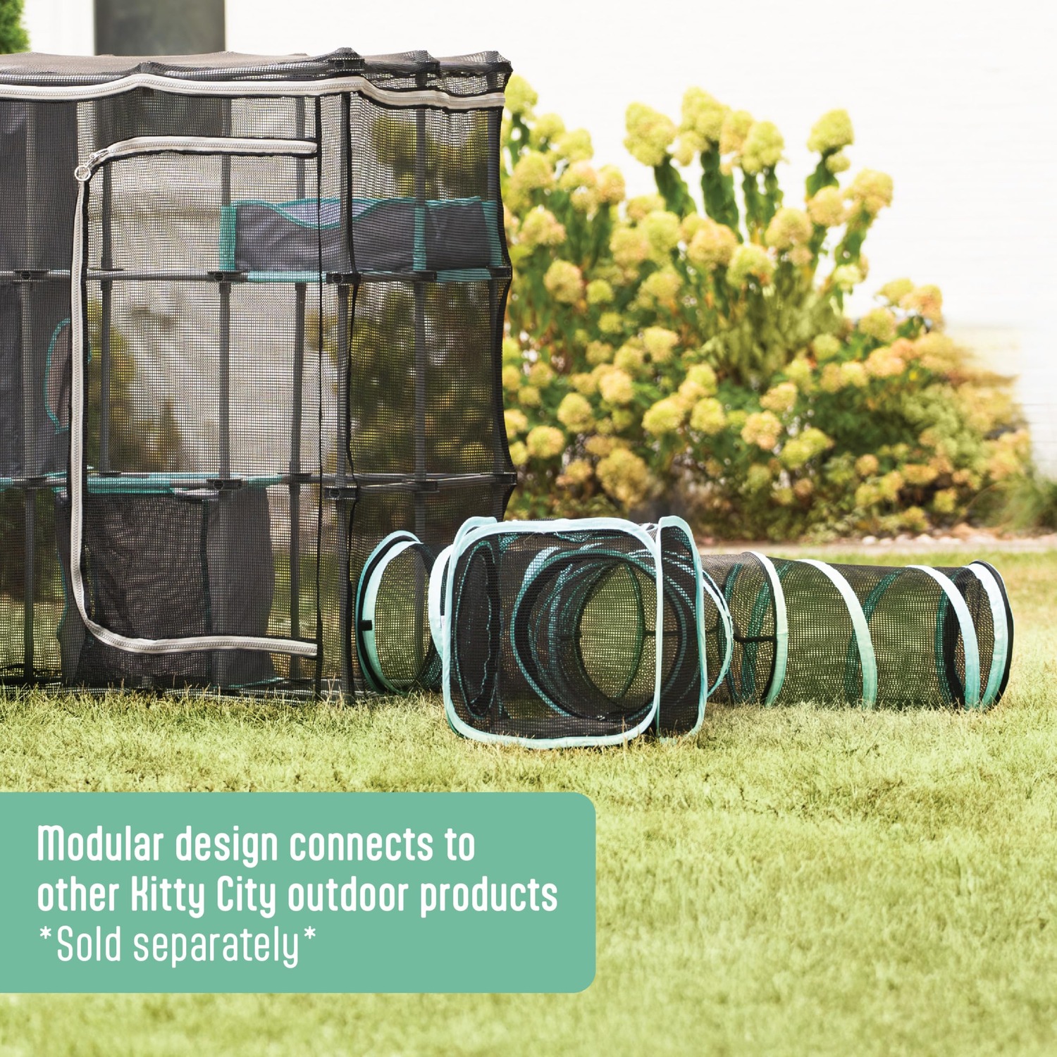 Kitty City Outdoor Mega Catio Kit with Tunnel Port: image 5