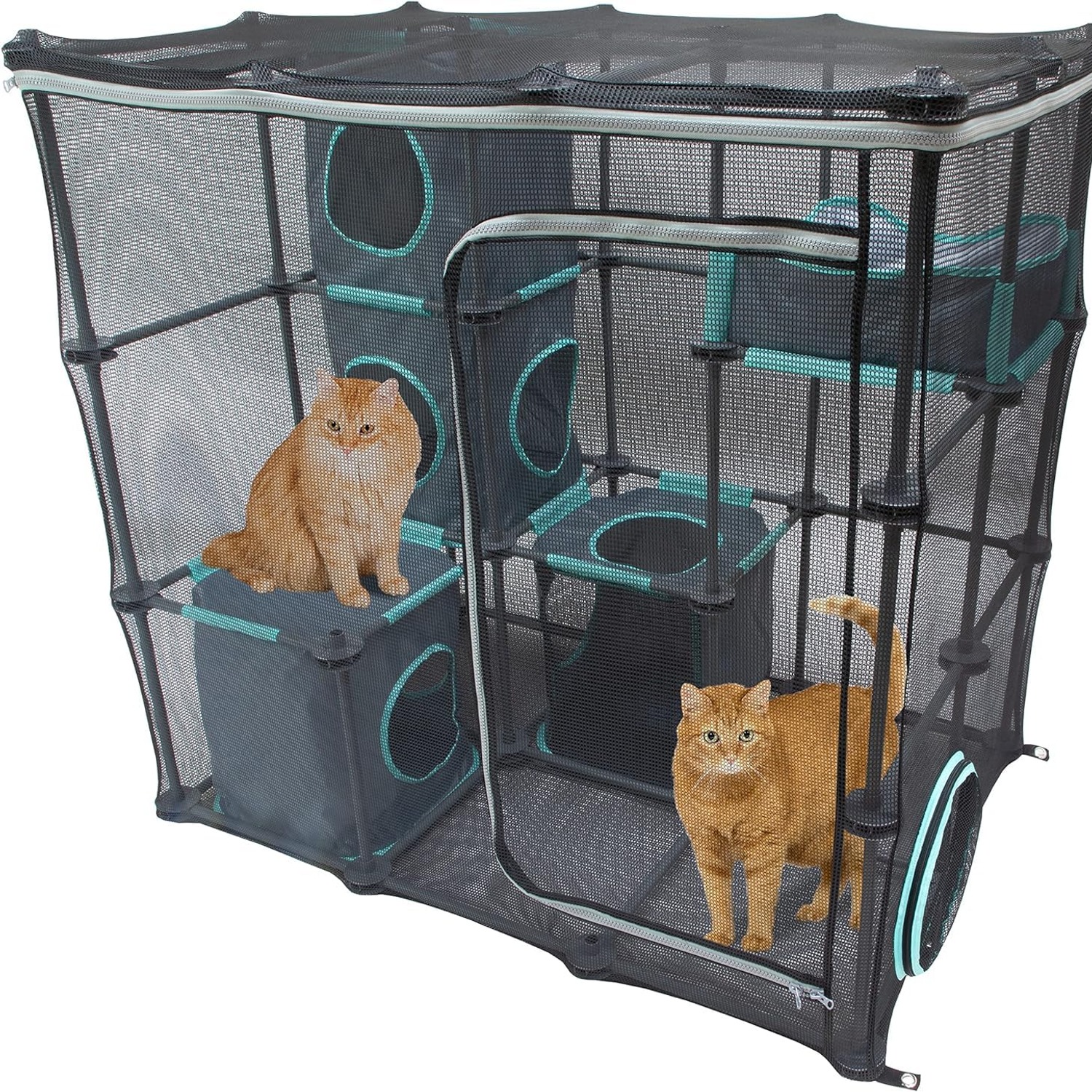 Kitty City Outdoor Mega Catio Kit with Tunnel Port