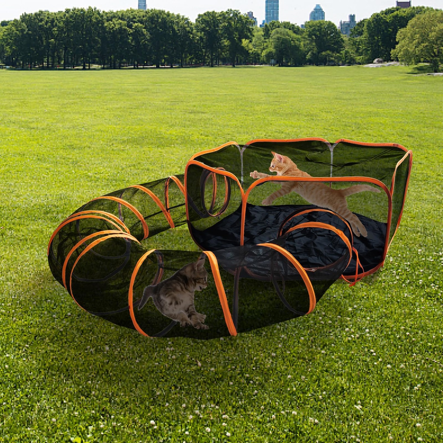 Foldable Cat Enclosure with Connecting Tunnel: image 7