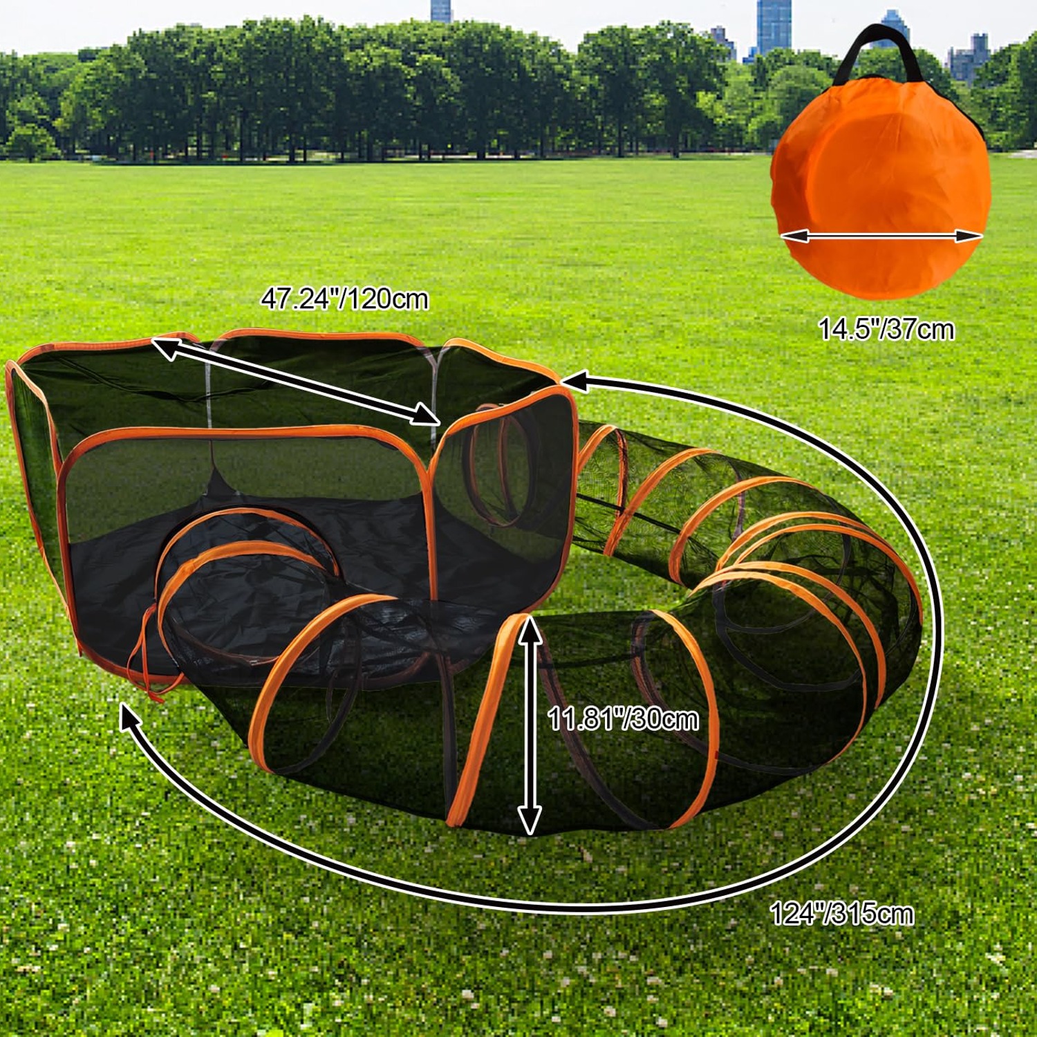 Foldable Cat Enclosure with Connecting Tunnel: image 8