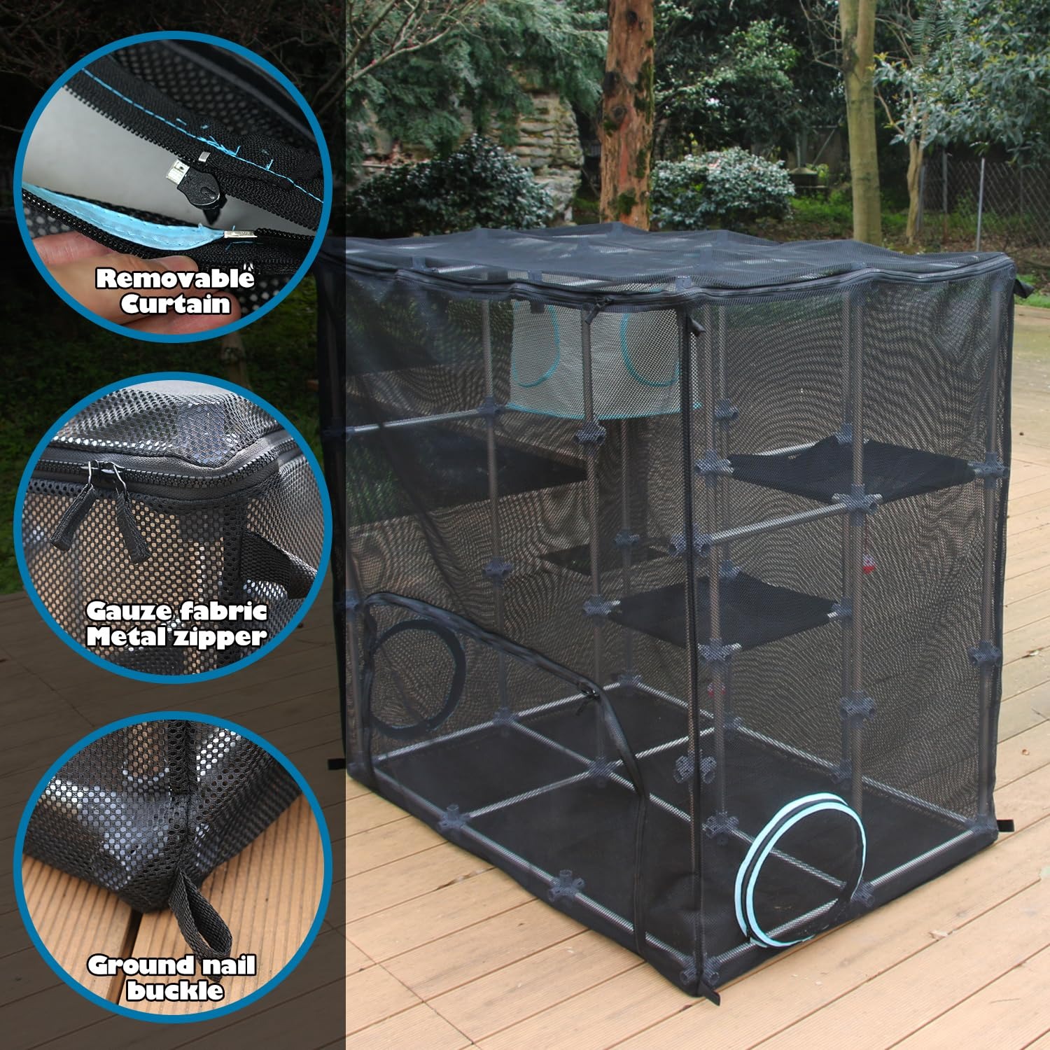 Modular Catio Mega Kit Outdoor Cat Enclosure: image 3