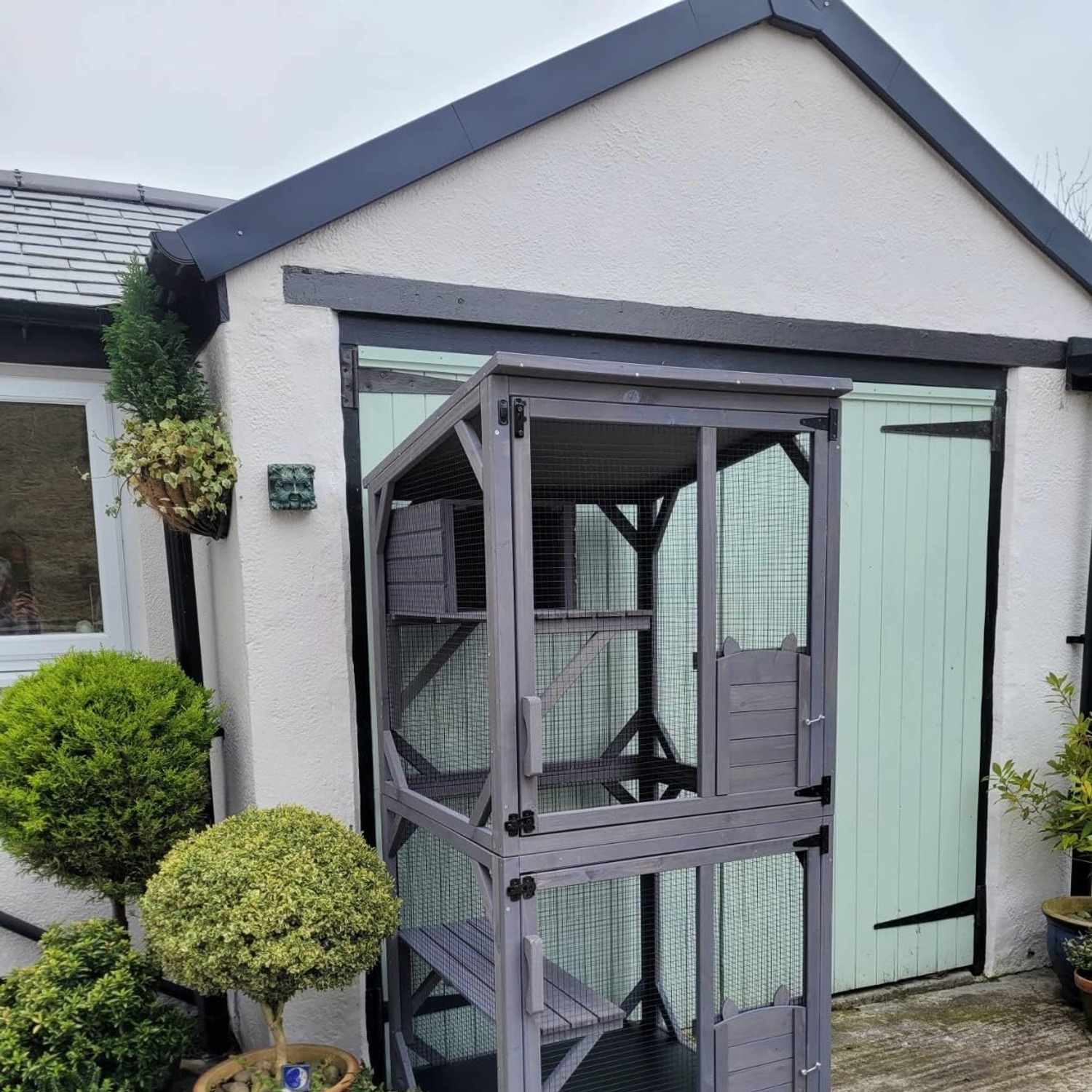 Walk-In Catio Wooden Cat Enclosure with Wheels: image 2